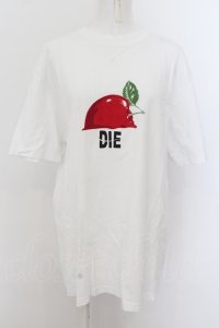 MILKBOY / DIE Apple T-SHIRTS  ホワイト O-24-07-13-008-MB-TS-IG-ZT184