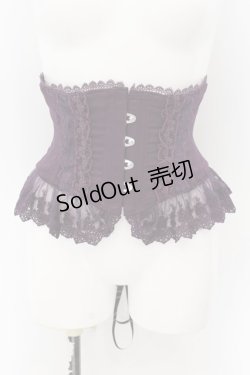 画像1: ATELIER PIERROT / Frill Short Corset  パープル O-24-07-16-034-EL-TO-IG-OS