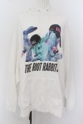 MILKBOY / THE RIOT RABBITS HOODIE  ホワイト O-24-07-16-002-MB-TO-YM-OS