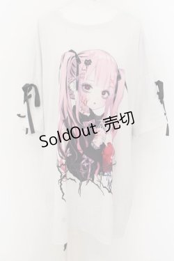 画像1: REFLEM / Tシャツ.Negiコラボ レースアップ F ホワイト O-24-07-16-003-PU-JA-YM-OS