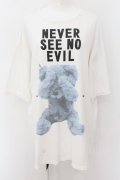 MILKBOY / NEVER SEE NO EVIL Big Tee  ホワイト O-24-07-25-009-MB-TO-OW-OS