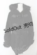 KILLSTAR / FLIES BY NIGHT FAUX-FUR COAT　コート L ブラック O-24-07-26-058-PU-CO-OW-OS