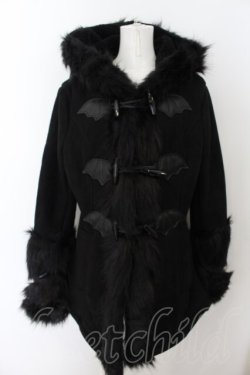 画像1: KILLSTAR / FLIES BY NIGHT FAUX-FUR COAT　コート L ブラック O-24-07-26-058-PU-CO-OW-OS