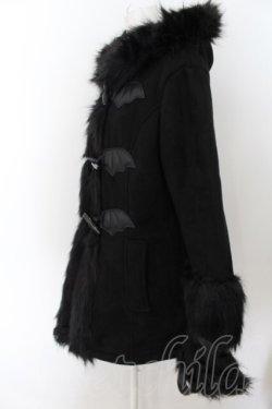 画像2: KILLSTAR / FLIES BY NIGHT FAUX-FUR COAT　コート L ブラック O-24-07-26-058-PU-CO-OW-OS