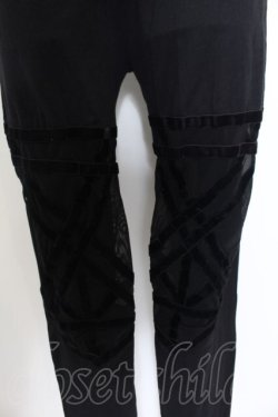 画像2: Restyle / VELVET　STRAPS　Leggings　レギンス XL ブラック O-24-07-26-002-GO-PA-OW-OS