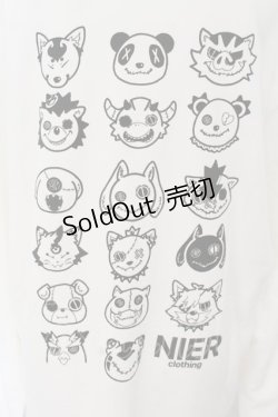 画像2: NieR Clothing / プリントパーカー【NieRキャラクターズ】 2XL ホワイト O-24-07-29-1040-PU-TO-OW-OS