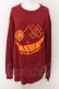 画像1: NieR Clothing / 2XL BURGUNDY OVERSIZEトレーナー【ミケ】 2XL ワイン O-24-07-29-1045-PU-TO-IG-OS (1)