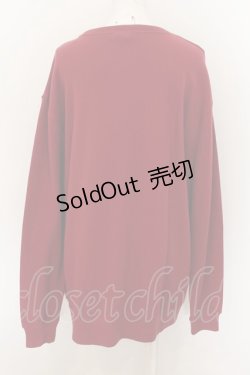 画像2: NieR Clothing / 2XL BURGUNDY OVERSIZEトレーナー【ミケ】 2XL ワイン O-24-07-29-1045-PU-TO-IG-OS