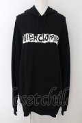 NieR Clothing / NIER FRONT LOGO HOODIE 2XL ブラック O-24-07-29-1048-PU-TO-IG-ZT303