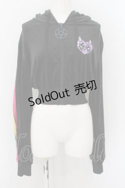 画像1: KILL STAR / COVEN CHILL VELOUR HOODIE S ブラック O-24-07-29-1071-SL-TO-IG-OS