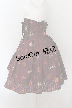 画像2: ATELIER PIERROT / Royal Crownコルセットスカート  ワイン O-24-07-29-1122-EL-SK-OW-OS