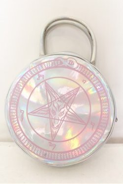 画像1: KILL STAR / Baby Baphomet Pentagram Holographic バッグ  シルバー O-24-07-29-4086-SL-BG-IG-OS