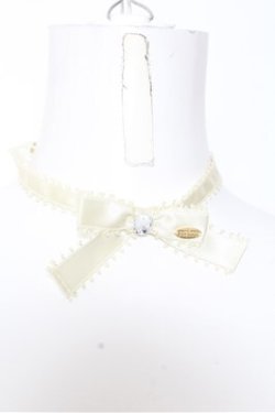 画像1: Angelic Pretty / Jewelry Ribbonチョーカー  アイボリー O-24-07-29-4095-AP-AC-OW-OS