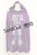 MILKBOY / NEVER SEE NO EVIL HOODIE  パープル O-24-07-31-2004-MB-TO-OW-ZT037