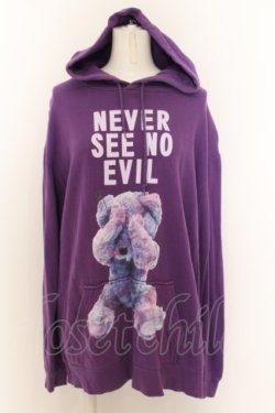 画像1: MILKBOY / NEVER SEE NO EVIL HOODIE  パープル O-24-07-31-2004-MB-TO-OW-ZT037