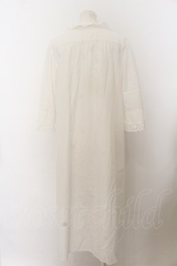 画像3: Franche Lippee / ドットジャガードコットンレースロングワンピース M シロ O-24-07-31-2064-LO-OP-OW-OS