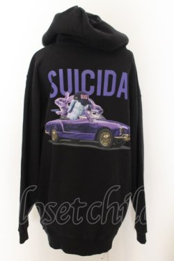 画像2: MILKBOY / BUNNY CAR HOODIE XL ブラック O-24-07-31-2006-MB-TO-OW-ZT035