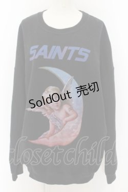 画像1: MILKBOY / SAINT SWEATS XXL ブラック O-24-07-31-2009-MB-TO-OW-ZT194