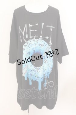 画像1: TRAVAS TOKYO / Melty donuts BIG Tシャツ F ブラック O-24-08-10-011-PU-TS-YM-OS