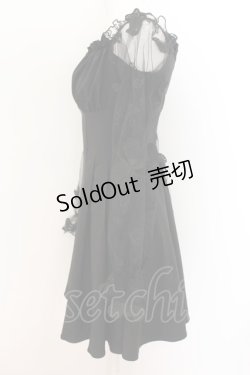 画像2: DARK IN LOVE / Gothic sexy off-shoulder lacey sleeves dress S ブラック O-24-08-10-004-PU-OP-IG-OS