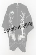 SEX POT ReVeNGe / DEVILISH　SHOULDER ZIP BIG　ハイネック　パーカー F ブラック O-24-08-13-021-SP-TO-OW-OS