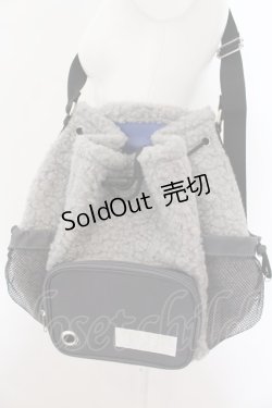 画像1: RNA / スポーティプードルボアショルダーBag  グレー O-24-08-14-077-PU-BG-IG-OS