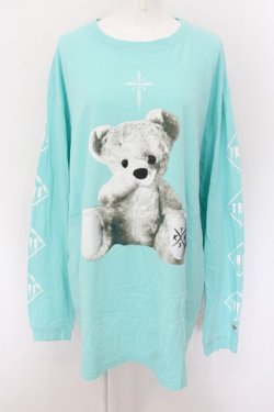 画像1: TRAVAS TOKYO / FURRY BEARビッグロンT F ミントグリーン O-24-08-17-069-PU-TO-OW-OS