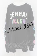 MILKBOY / CEREAL KILLER L.S.Tシャツ  ブラック O-24-08-17-078-MB-TO-OW-OS