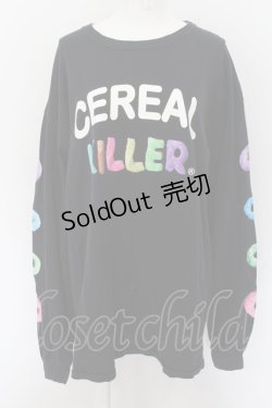 画像1: MILKBOY / CEREAL KILLER L.S.Tシャツ  ブラック O-24-08-17-078-MB-TO-OW-OS