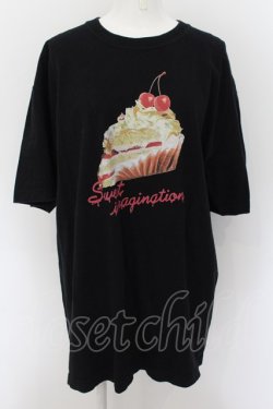 画像1: MILK / SWEET BIG TEE Tシャツ  ブラック×ショートケーキ O-24-08-17-082-ML-TO-OW-OS