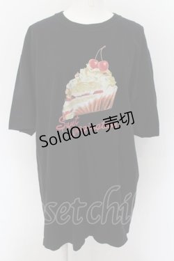 画像1: MILK / SWEET BIG TEE Tシャツ  ブラック×ショートケーキ O-24-08-17-082-ML-TO-OW-OS