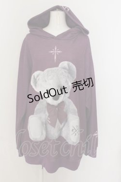 画像1: TRAVAS TOKYO / Furry bear Hoodie　パーカー F パープル O-24-08-18-038-PU-TO-YM-OS