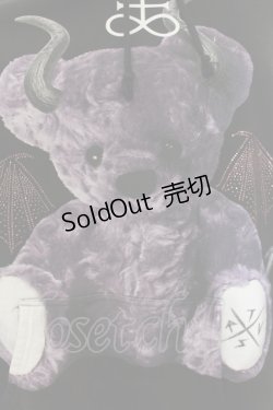 画像2: TRAVAS TOKYO / Rhinestone Devil bear hoodie  ブラック O-24-08-18-030-PU-TO-IG-OS