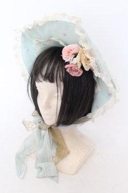 画像1: BABY,THE STARS SHINE BRIGHT / Scarlet ~Primavera Waltz Bonnet Hat~  ミント O-24-08-19-063-BA-AC-IG-OS