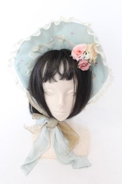 画像2: BABY,THE STARS SHINE BRIGHT / Scarlet ~Primavera Waltz Bonnet Hat~  ミント O-24-08-19-063-BA-AC-IG-OS