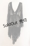 MR corset / ロングレースカーディガン  ブラック O-24-08-19-022-PU-TO-IG-OS