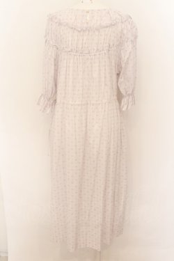 画像3: Jane Marple Dans Le Saｌon / Vintage pattern clothエンパイアドレス M シロ O-24-08-20-017-JM-OP-OW-OS