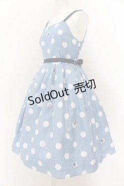 画像2: Emily Temple cute / ミッキーマウス＆ミニーマウス/ポルカドットキャミソールワンピース  サックス O-24-08-21-013-ET-OP-IG-OS