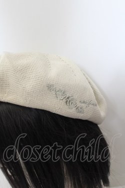 画像2: axes femme / ラメ刺繍入サーモベレー  キナリ O-24-08-27-210-AX-AC-OW-OS