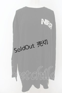 画像2: NieR Clothing / ブル君キャッチャーカットソー XL ブラック O-24-08-28-050-PU-TO-OW-OS