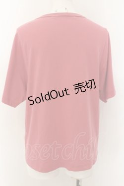 画像2: Jane Marple Dans Le Saｌon / Soft t-cloth logo embroidery T-shirt M ピンク O-24-08-30-028-JM-TS-IG-OS