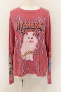 HYSTERIC GLAMOUR / WILLD CAT FEVER プルオーバー F ピンク O-24-09-07-024-PU-TO-OW-OS