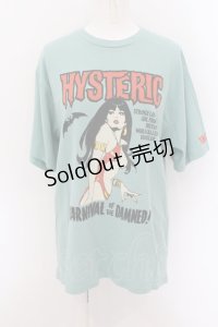 HYSTERIC GLAMOUR / VAMPIRELLA/CARNIVAL OF THE DAMNED Tシャツ M グリーン O-24-09-07-025-PU-TO-OW-ZT238