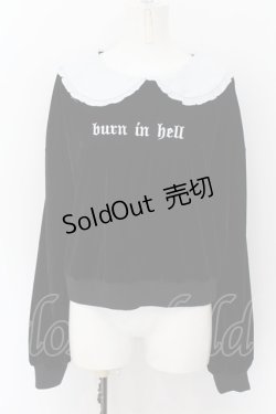 画像1: KILL STAR / Burn In Hell sweater　スウエット L ブラック O-24-09-10-038-SL-TO-OW-OS