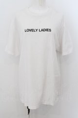 Melt the lady / LOVEY LADIES Tシャツ Fの シロ O-24-09-14-009-PU-TS-IG-OS