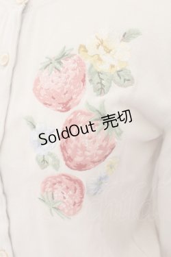 画像2: Jane Marple Dans Le Saｌon / Strawberry embroidery cardigan M アイボリー O-24-09-19-092-JM-TO-IG-OS