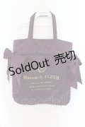 Maison de FLEUR / ダブルリボントートバッグ  パープル O-24-09-19-114-LO-BG-IG-ZT308