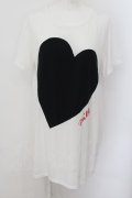 MILK / HEART BIG Tee　  シロ O-24-09-19-034-ML-TO-OW-OS