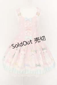 Angelic Pretty / マシュマロバニーサロペット  ピンク O-24-09-23-009-AP-OP-IG-OS