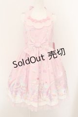 Angelic Pretty / MilkyPlanetジャンパースカート  ピンク O-24-09-24-006-AP-OP-OW-OS